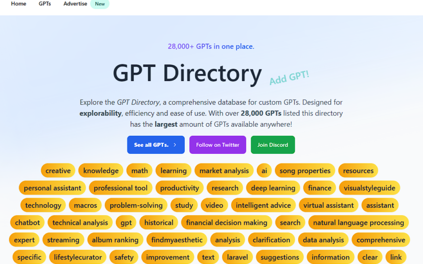 Faszinierende KI-Tools bei GPTdirectory.cc entdecken